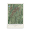 Map of Rancho Santa Margarita, California, 12 x 18 inch unframed archival matte print