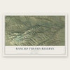 Rancho Tehama Reserve, California map print, the full design