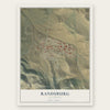 Randsburg, California map print, the full design