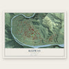 Redway, California map print, the full design