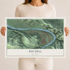 Map of Rio Dell, California, 12 x 18 inch unframed archival matte print