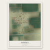Ripley, California map print, the full design