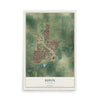 Map of Ripon, California, 12 x 18 inch unframed archival matte print
