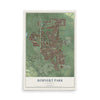 Map of Rohnert Park, California, 12 x 18 inch unframed archival matte print