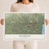 Map of Rosamond, California, 12 x 18 inch unframed archival matte print