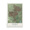 Map of Rosemead, California, 12 x 18 inch unframed archival matte print