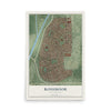 Map of Rossmoor, California, 12 x 18 inch unframed archival matte print