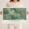 Map of Running Springs, California, 12 x 18 inch unframed archival matte print