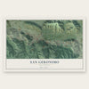 San Geronimo, California map print, the full design