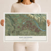 Map of San Jacinto, California, 12 x 18 inch unframed archival matte print