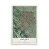 Map of Saratoga, California, 12 x 18 inch unframed archival matte print