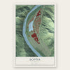 Scotia, California map print, the full design