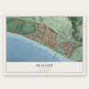 Seacliff, California map print, the full design