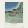 Seacliff, San Francisco, California map print, the full design