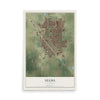 Map of Selma, California, 12 x 18 inch unframed archival matte print
