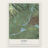 Sespe, California map print, the full design