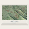 Shell Ridge, California map print, the full design