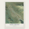 Sierra Brooks, California map print, the full design