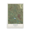 Map of Soledad, California, 12 x 18 inch unframed archival matte print