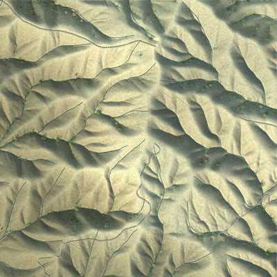Second close-up of the map of Soledad, California print showing more streets and buildings