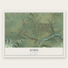 Somis, California map print, the full design