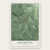 Soulsbyville, California map print, the full design