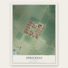 Spreckels, California map print, the full design