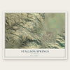 Stallion Springs, California map print, the full design
