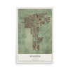 Map of Stanton, California, 12 x 18 inch unframed archival matte print