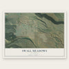 Swall Meadows, California map print, the full design