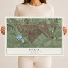 Map of Sylmar, California, 12 x 18 inch unframed archival matte print