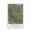 Map of Temescal Valley, California, 12 x 18 inch unframed archival matte print
