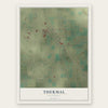 Thermal, California map print, the full design
