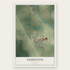 Thornton, California map print, the full design