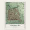 Thousand Oaks, Berkeley, California map print, the full design