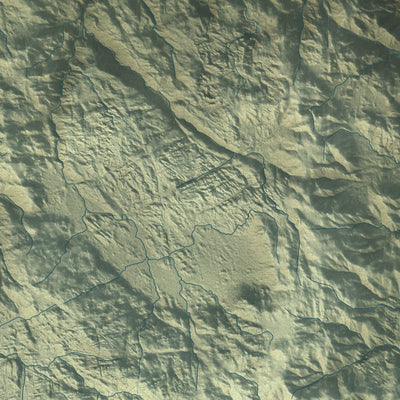 Close-up of the map of Twentynine Palms, California print showing street and building detail