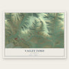 Valley Ford, California map print, the full design