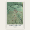 Vandenberg AFB, California map print, the full design