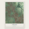 Verano, California map print, the full design