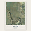 Walker, California map print, the full design