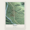Weott, California map print, the full design