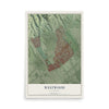 Map of Westwood, California, 12 x 18 inch unframed archival matte print