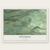 Whitmore, California map print, the full design