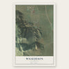Wilkerson, California map print, the full design
