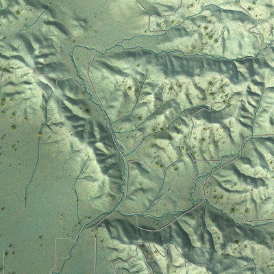 Second close-up of the map of Windsor, California print showing more streets and buildings