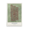 Map of Winnetka, California, 12 x 18 inch unframed archival matte print
