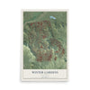 Map of Winter Gardens, California, 12 x 18 inch unframed archival matte print