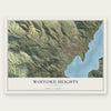 Wofford Heights, California map print, the full design