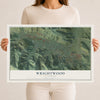 Map of Wrightwood, California, 12 x 18 inch unframed archival matte print