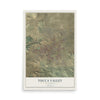 Map of Yucca Valley, California, 12 x 18 inch unframed archival matte print